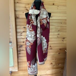 Floral Patterned Fashion Scarf